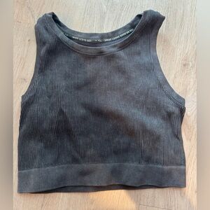 Aerie offline Charcoal Ribbed Tank Top